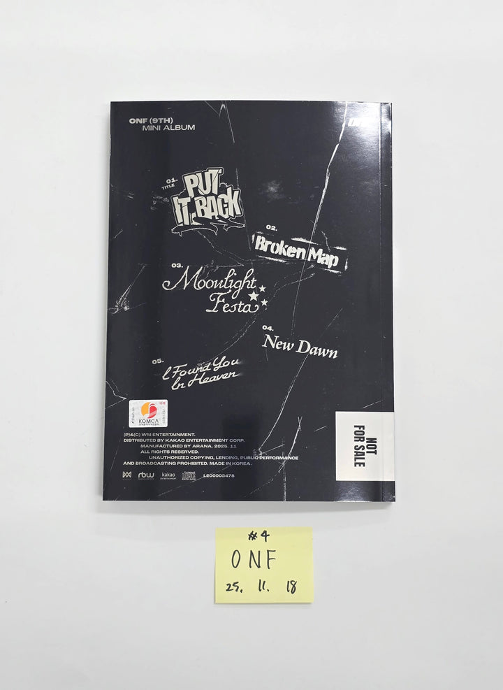 ONF "UNBROKEN" - Hand Autographed(Signed) Promo Album [25.11.18]