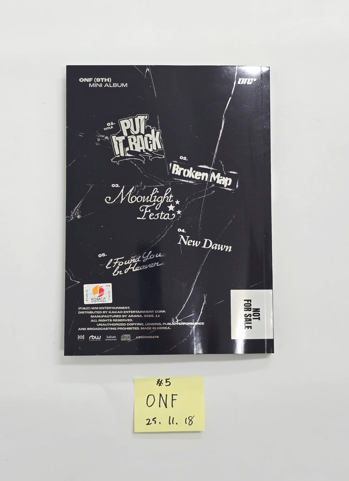 ONF "UNBROKEN" - Hand Autographed(Signed) Promo Album [25.11.18]