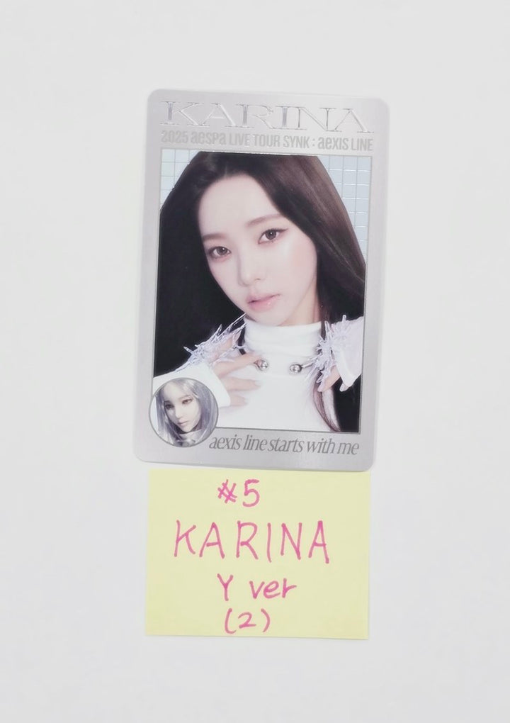 AESPA - "2025 Aespa Live Tour" Trading Photocard (Y Ver.) [25.11.18]