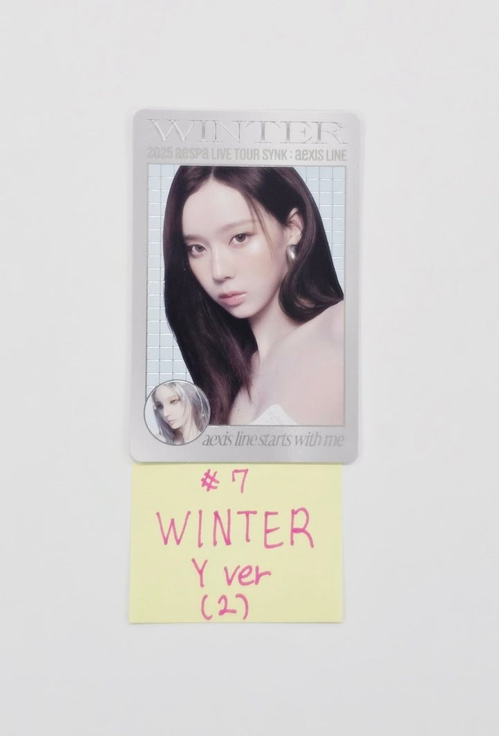 AESPA - "2025 Aespa Live Tour" Trading Photocard (Y Ver.) [25.11.18]