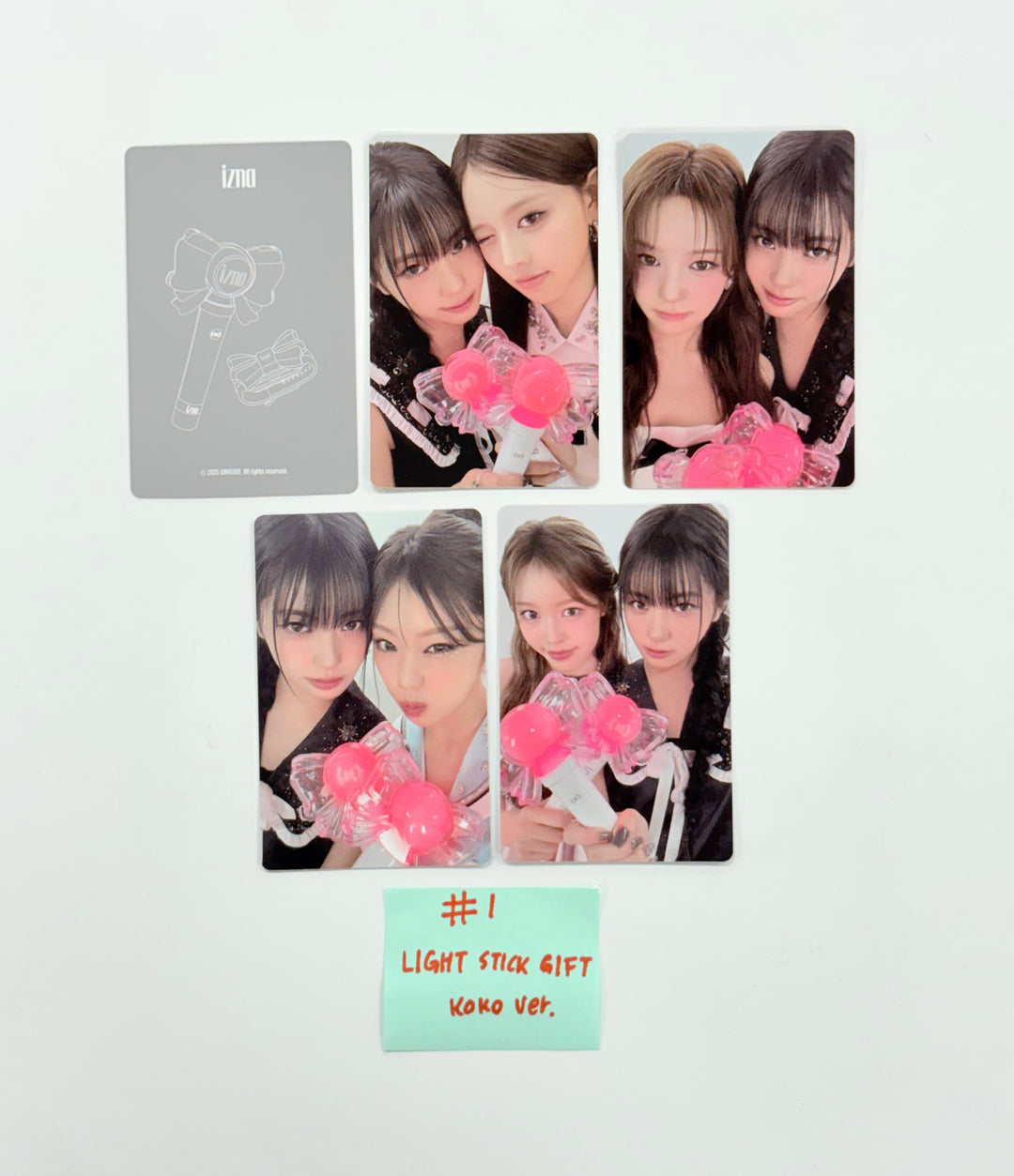 IZNA - Official Light Stick Photocards Set (5EA) [25.11.19]