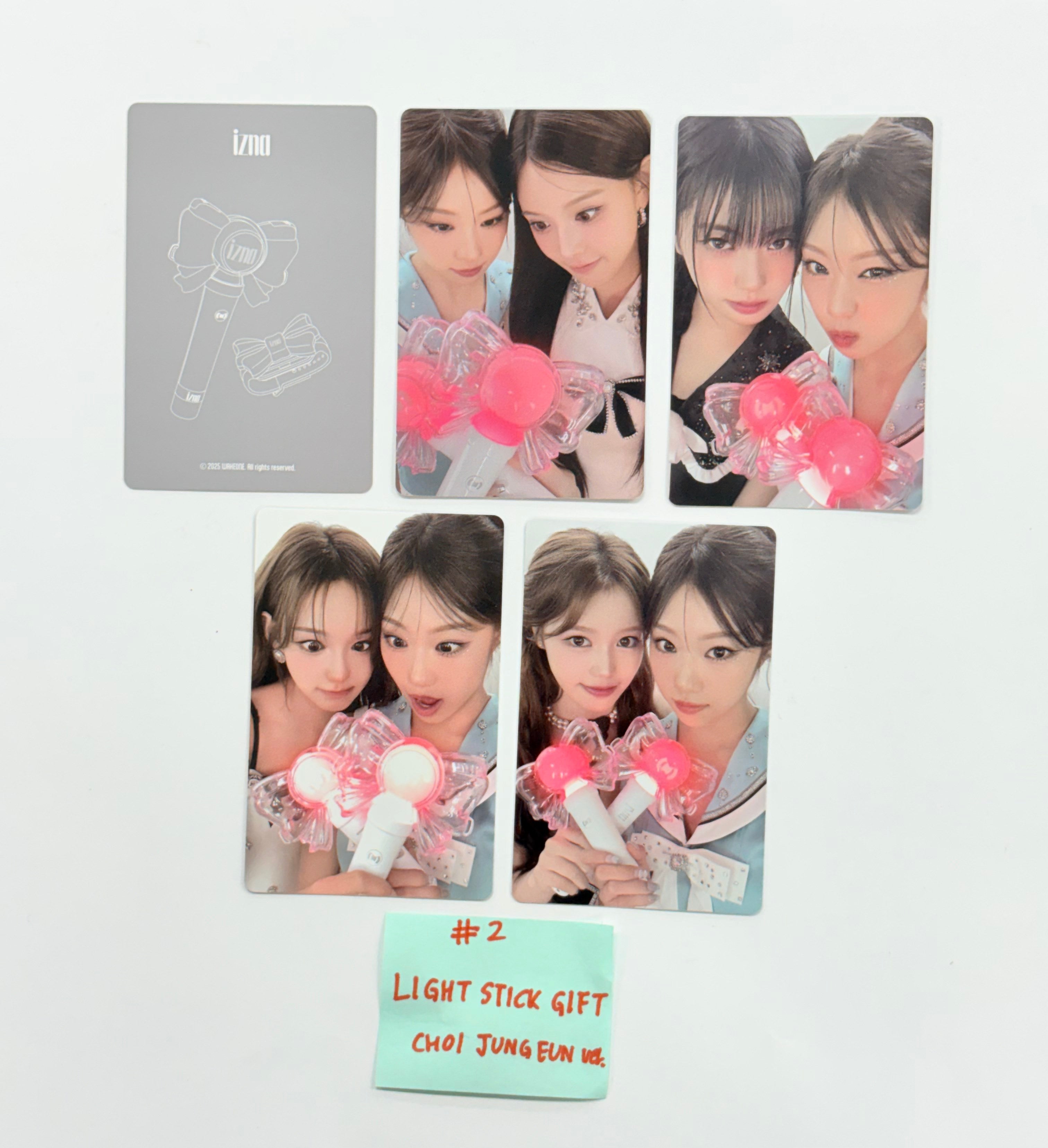 IZNA - Official Light Stick Photocards Set (5EA) [25.11.19