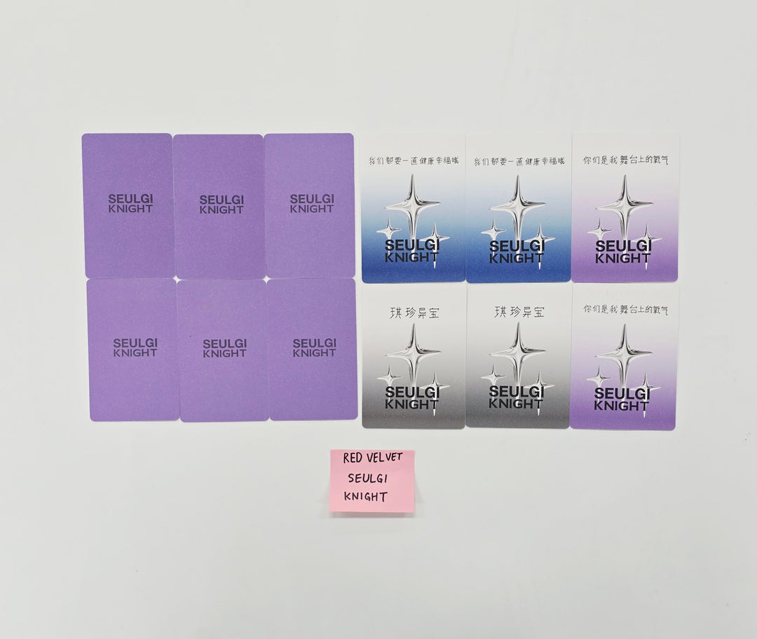 SEULGI (of RED VELVET) - KNIGHT 2025.9 China Photocard, Polaroid type Photocard set [25.11.20]