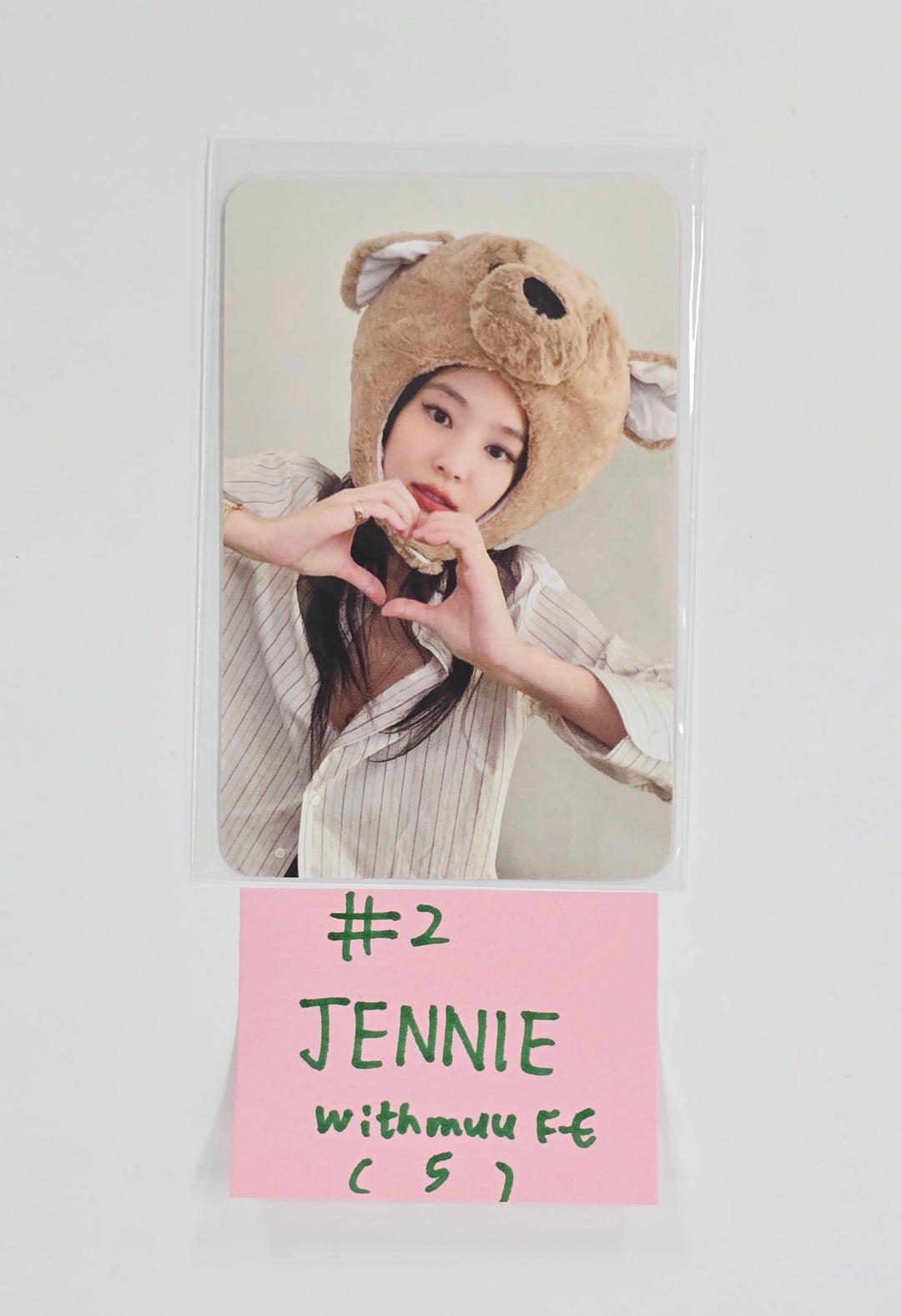 Jennie (Of Black Pink) "Ruby" - Withmuu Fansign Event Photocard [25.11.20]