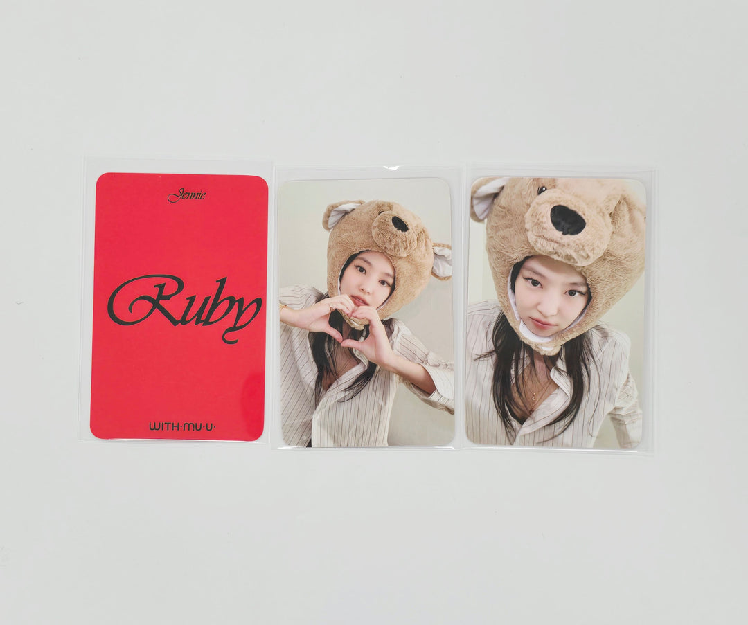 Jennie (Of Black Pink) "Ruby" - Withmuu Fansign Event Photocard [25.11.20]