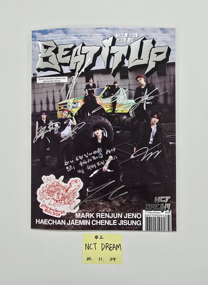 Stray Kids "SKZ IT TAPE 'DO IT'", CLOSE YOUR EYES "Blackout", ALLDAY PROJECT "FAMOUS", Baby DONT Cry "I DONT CARE", NCT DREAM "Beat It Up" - Hand Autographed(Signed) Promo Album [25.11.24]