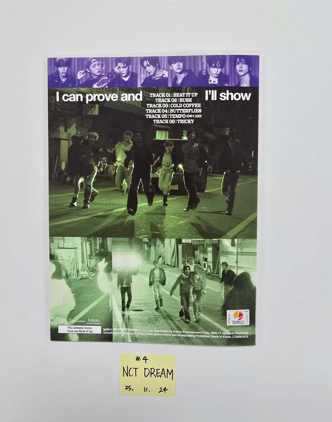 Stray Kids "SKZ IT TAPE 'DO IT'", CLOSE YOUR EYES "Blackout", ALLDAY PROJECT "FAMOUS", Baby DONT Cry "I DONT CARE", NCT DREAM "Beat It Up" - Hand Autographed(Signed) Promo Album [25.11.24]