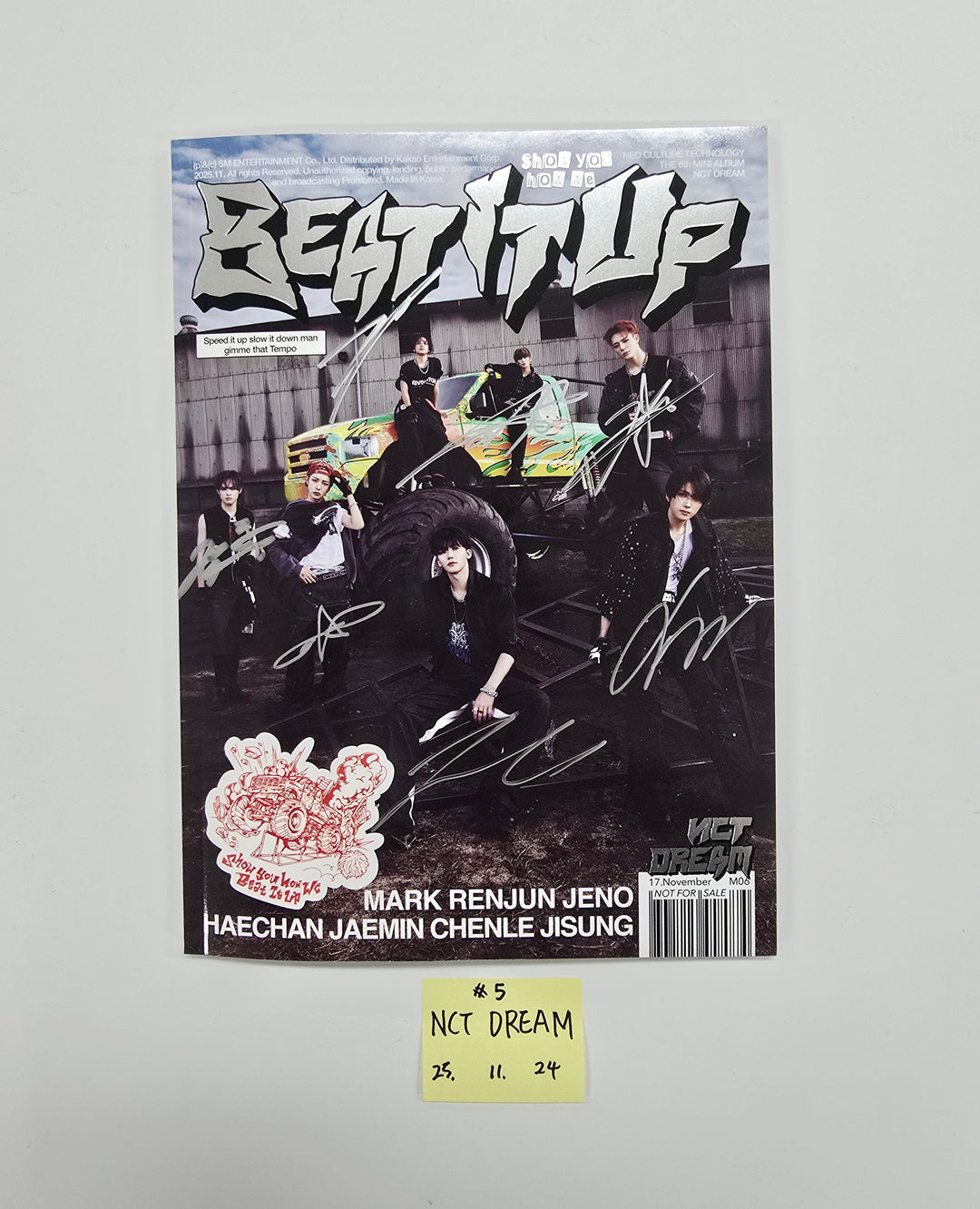 Stray Kids "SKZ IT TAPE 'DO IT'", CLOSE YOUR EYES "Blackout", ALLDAY PROJECT "FAMOUS", Baby DONT Cry "I DONT CARE", NCT DREAM "Beat It Up" - Hand Autographed(Signed) Promo Album [25.11.24]