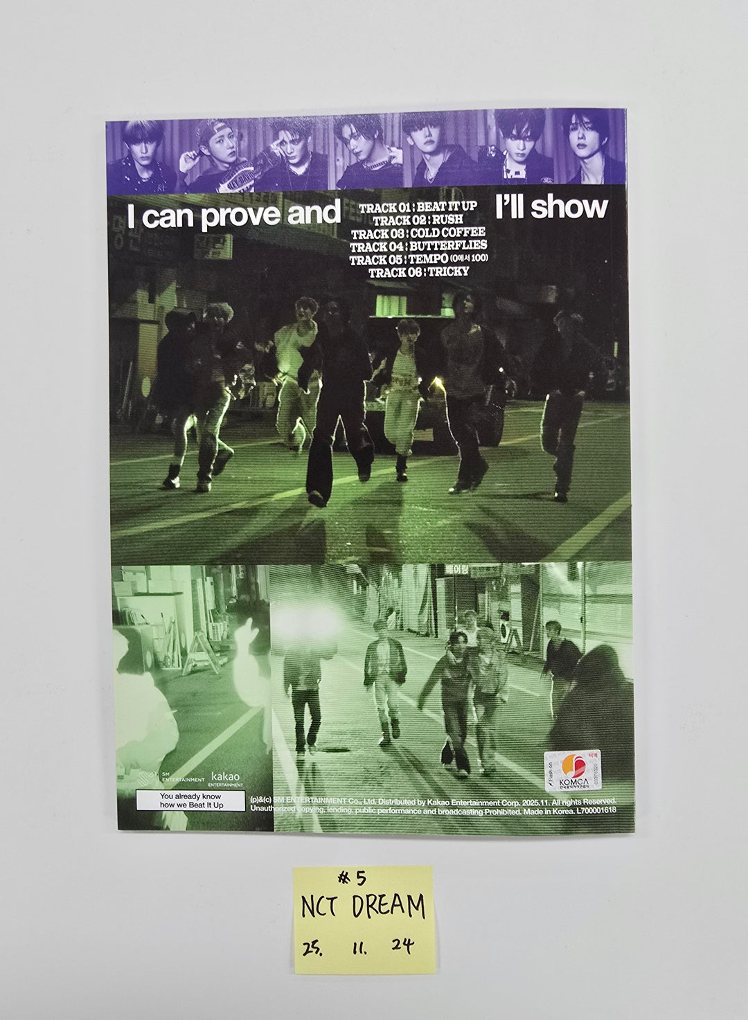 Stray Kids "SKZ IT TAPE 'DO IT'", CLOSE YOUR EYES "Blackout", ALLDAY PROJECT "FAMOUS", Baby DONT Cry "I DONT CARE", NCT DREAM "Beat It Up" - Hand Autographed(Signed) Promo Album [25.11.24]