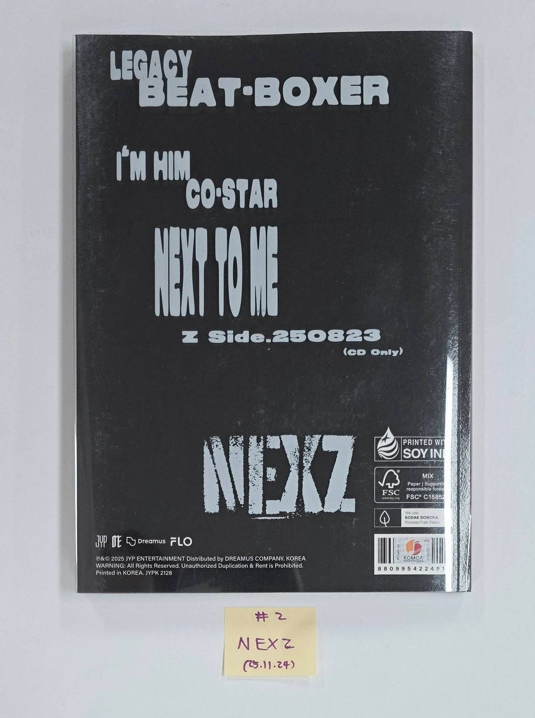 NEXZ "Beat-Boxer" - Hand Autographed(Signed) Promo Album [25.11.24]