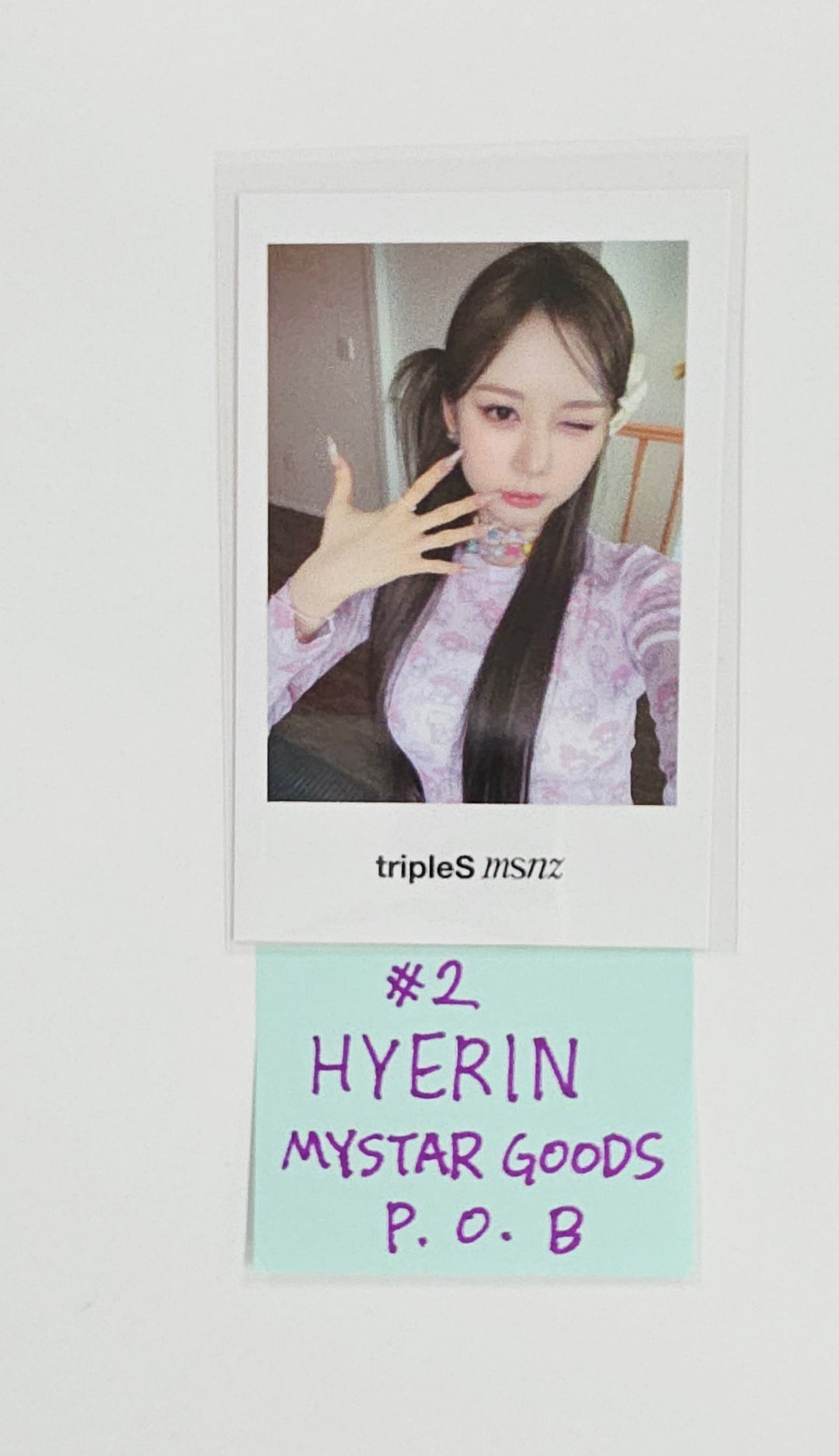 Triples_msnz "Beyond Beauty" - My Star Goods Pre-Order Benefit Polaroid type Photocard (Objekt Music Album ver.) [25.11.27]
