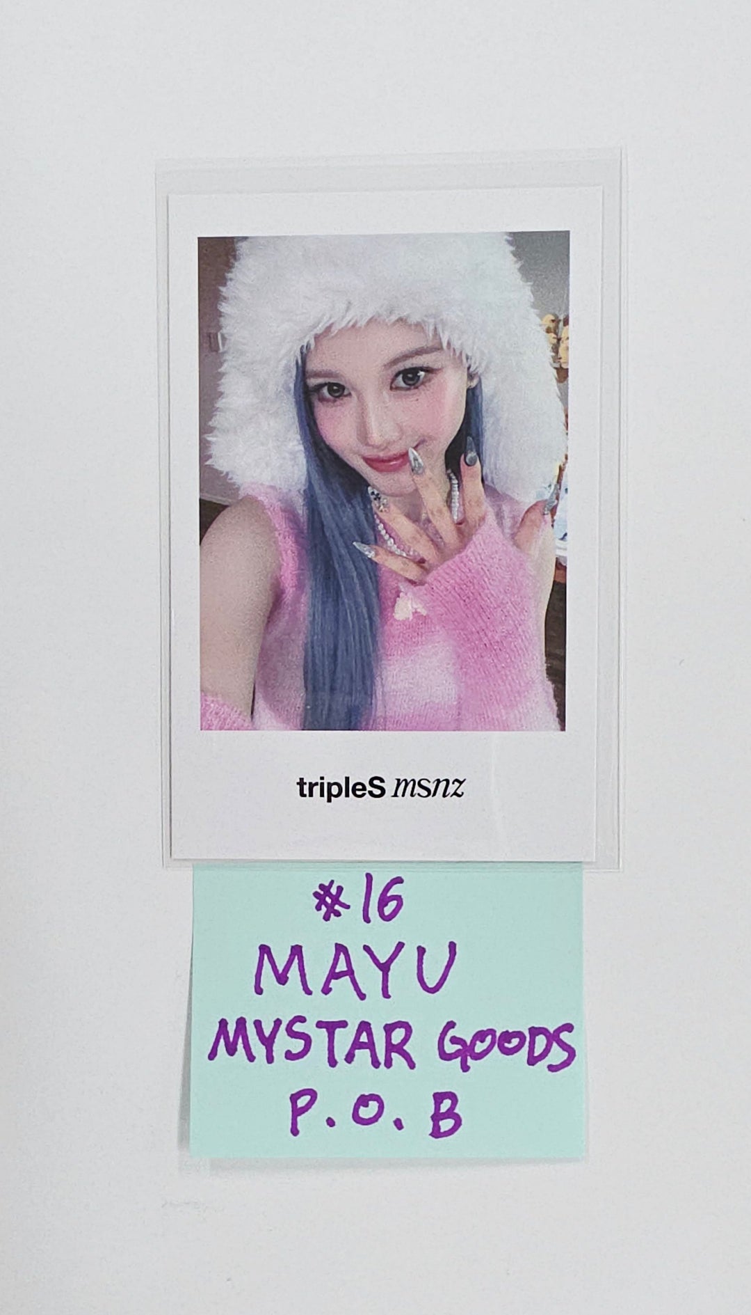 Triples_msnz "Beyond Beauty" - My Star Goods Pre-Order Benefit Polaroid type Photocard (Objekt Music Album ver.) [25.11.27]