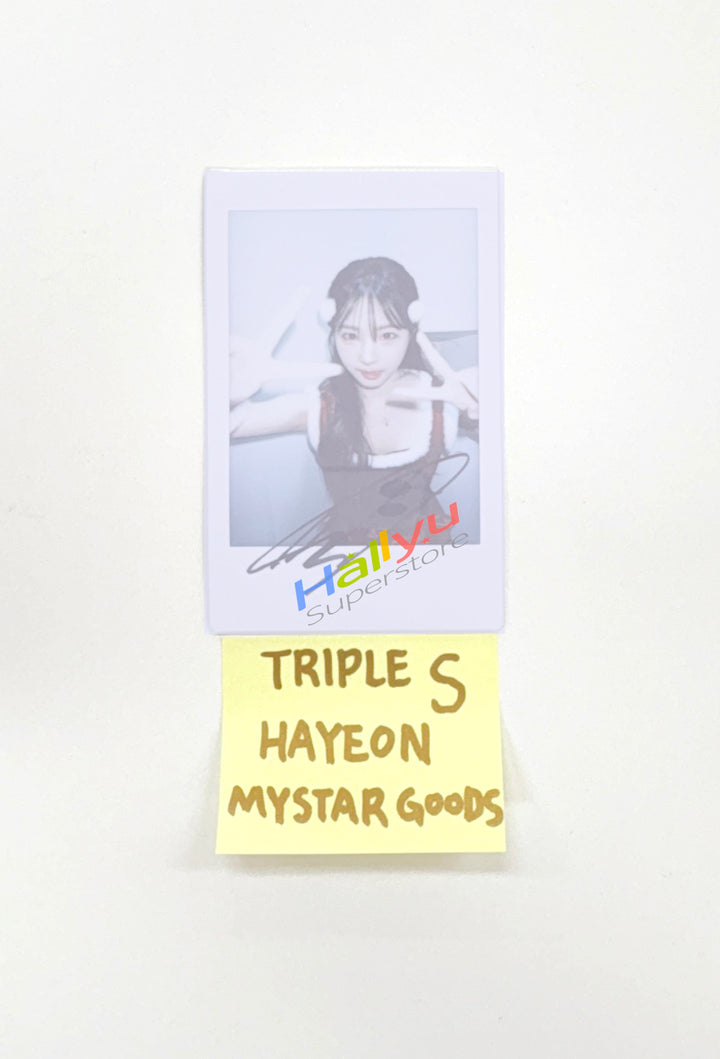HAYEON (of Triples_msnz) "Beyond Beauty" - Hand Autograhped(Signed) Polaroid [25.11.27]