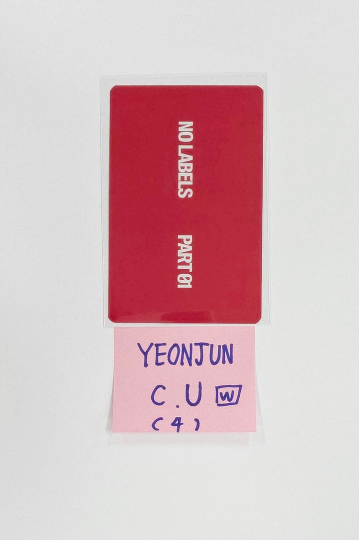 YEONJUN (of TXT) "No Labels : Part 01" - CU Pre-Order Benefit Photocard (weverse album ver.) [25.11.28]