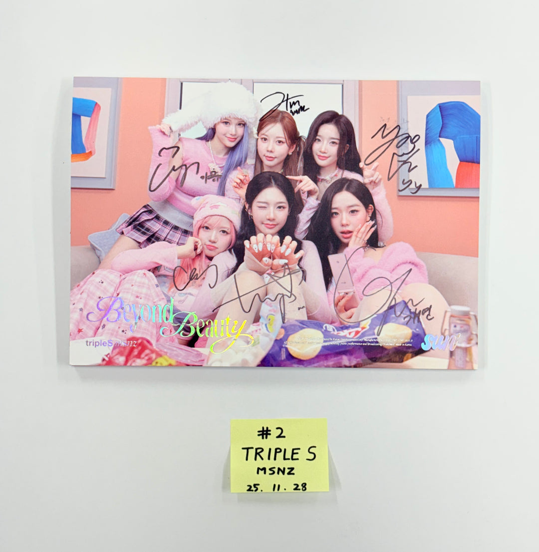 TripleS_msnz "Beyond Beauty", RESCENE "lip bomb" - Hand Autographed(Signed) Promo Album [25.11.28]