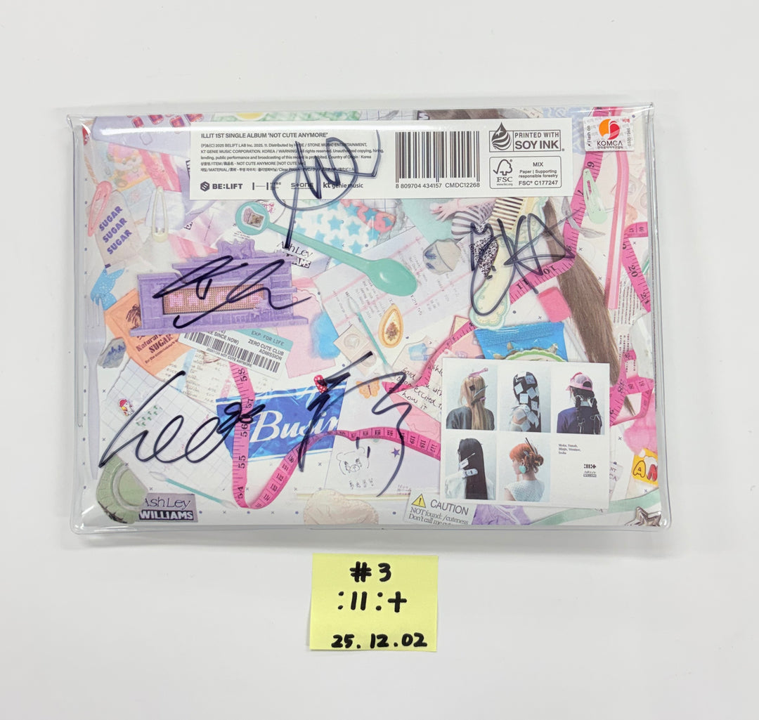 TripleS_msnz "Beyond Beauty", ILLIT "NOT CUTE ANYMORE", NOWZ"Play Ball" - Hand Autographed(Signed) Promo Album [25.12.02]