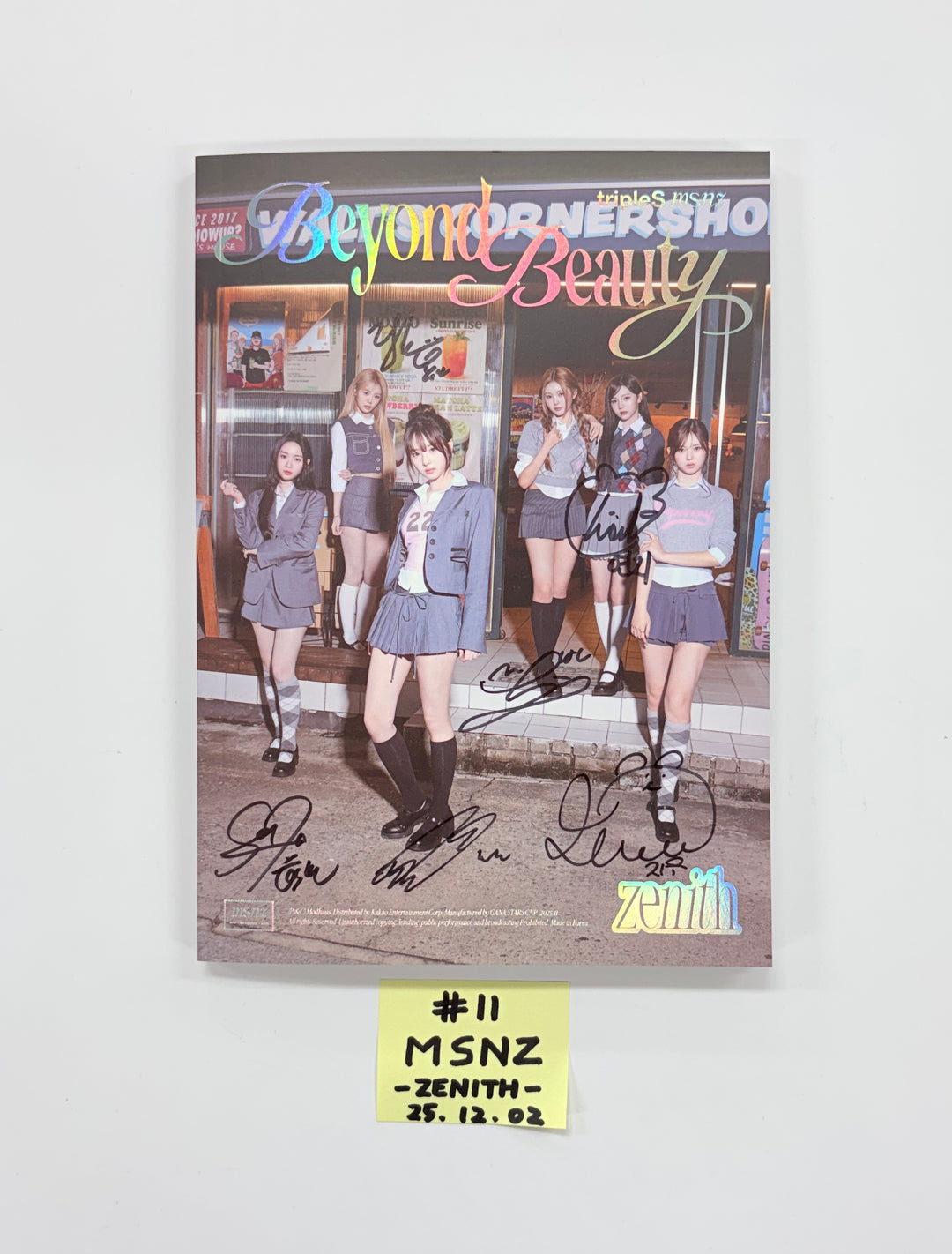 TripleS_msnz "Beyond Beauty", ILLIT "NOT CUTE ANYMORE", NOWZ"Play Ball" - Hand Autographed(Signed) Promo Album [25.12.02]