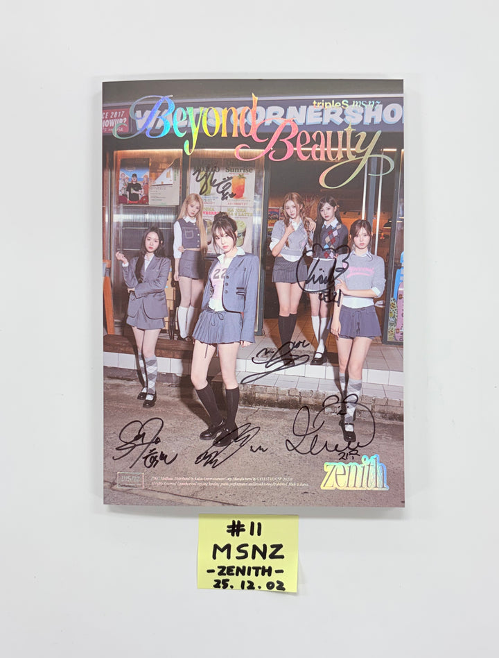 TripleS_msnz "Beyond Beauty", ILLIT "NOT CUTE ANYMORE", NOWZ"Play Ball" - Hand Autographed(Signed) Promo Album [25.12.02]