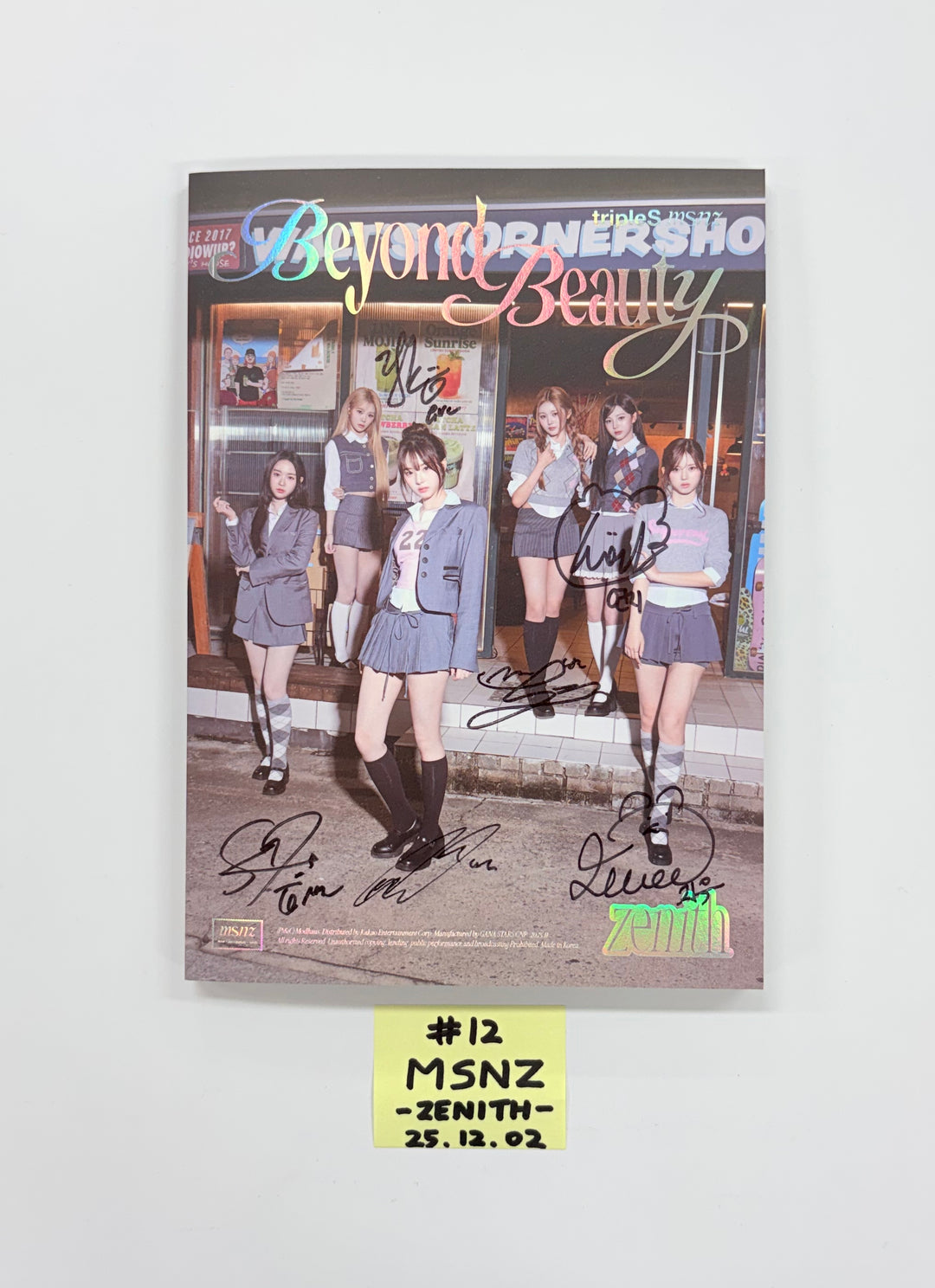 TripleS_msnz "Beyond Beauty", ILLIT "NOT CUTE ANYMORE", NOWZ"Play Ball" - Hand Autographed(Signed) Promo Album [25.12.02]