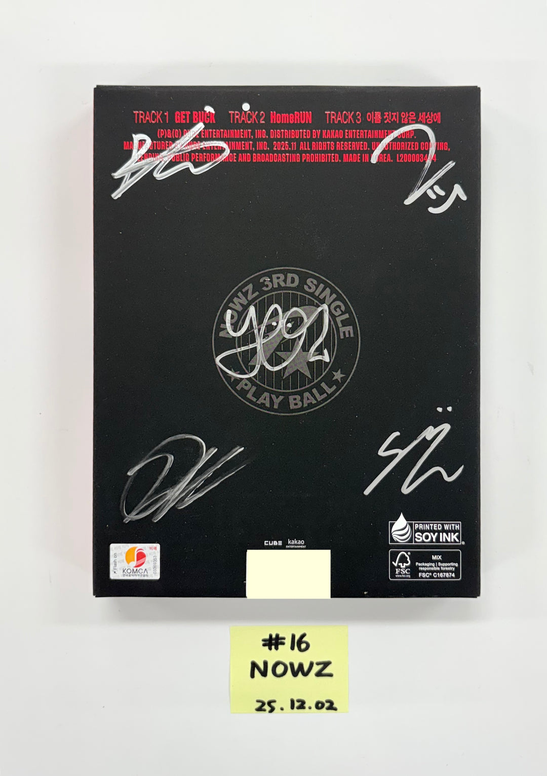 TripleS_msnz "Beyond Beauty", ILLIT "NOT CUTE ANYMORE", NOWZ"Play Ball" - Hand Autographed(Signed) Promo Album [25.12.02]
