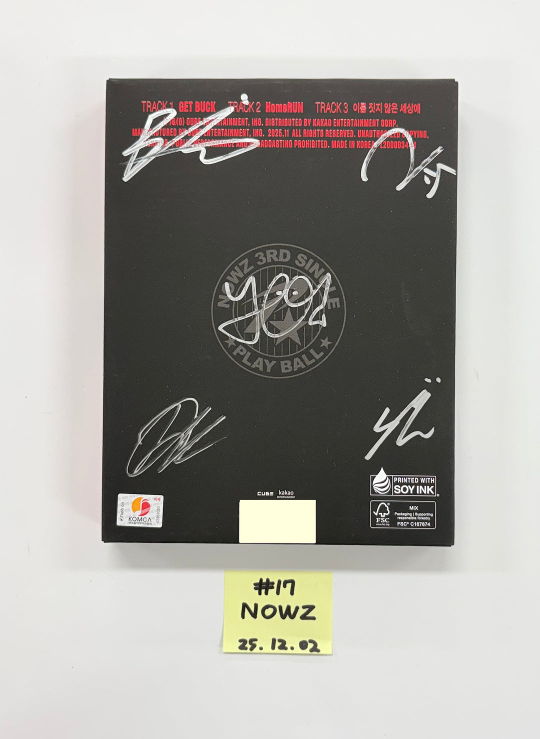TripleS_msnz "Beyond Beauty", ILLIT "NOT CUTE ANYMORE", NOWZ"Play Ball" - Hand Autographed(Signed) Promo Album [25.12.02]