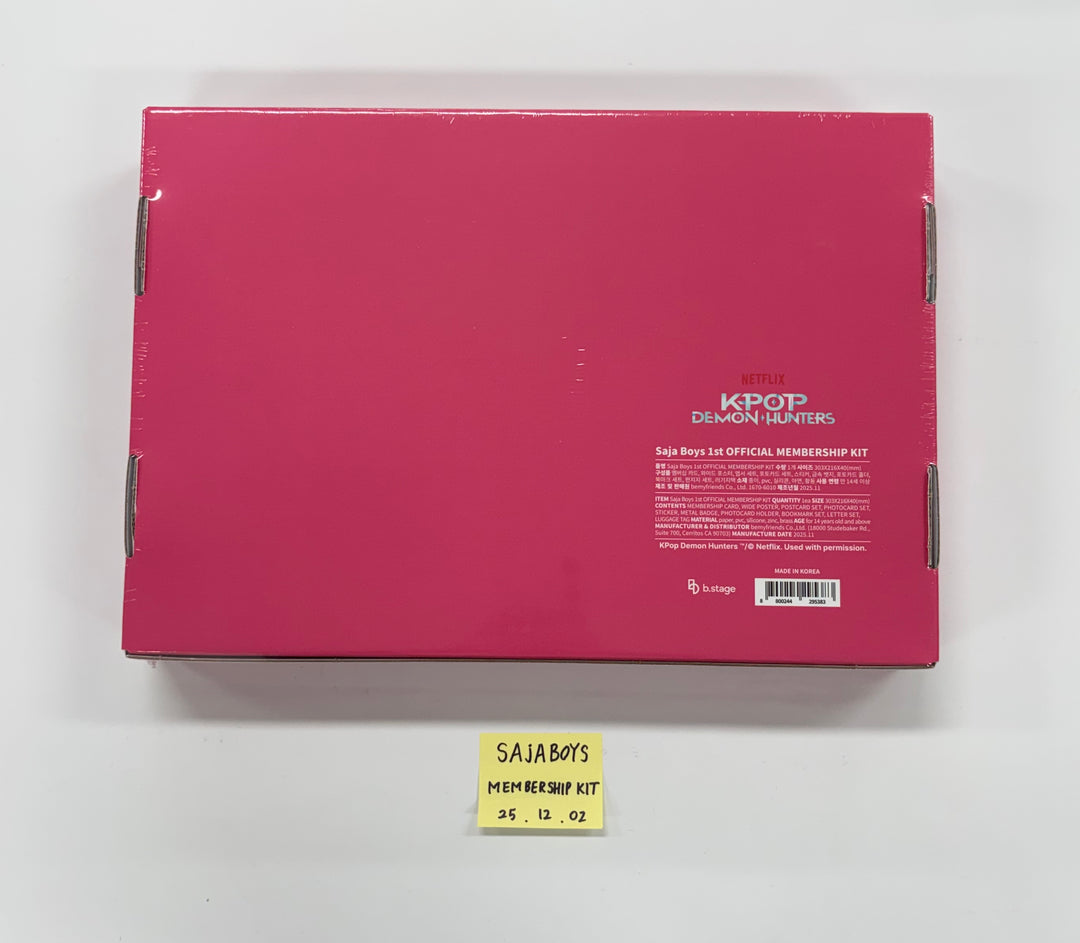 Saja Boys - 1st Official MEMBERSHIP KIT [25.12.02]