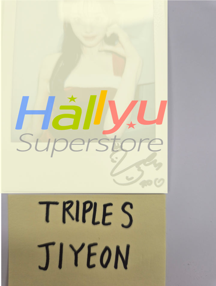 JIYEON (of Triples_msnz) "Beyond Beauty" - Hand Autograhped(Signed) Polaroid [25.12.03]