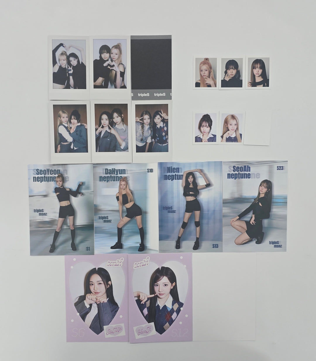 Triples_msnz "Beyond Beauty" - Official Unit Polaroid, ID Photo, Visual Card (Neptune, Zenith Ver.) [25.12.03]