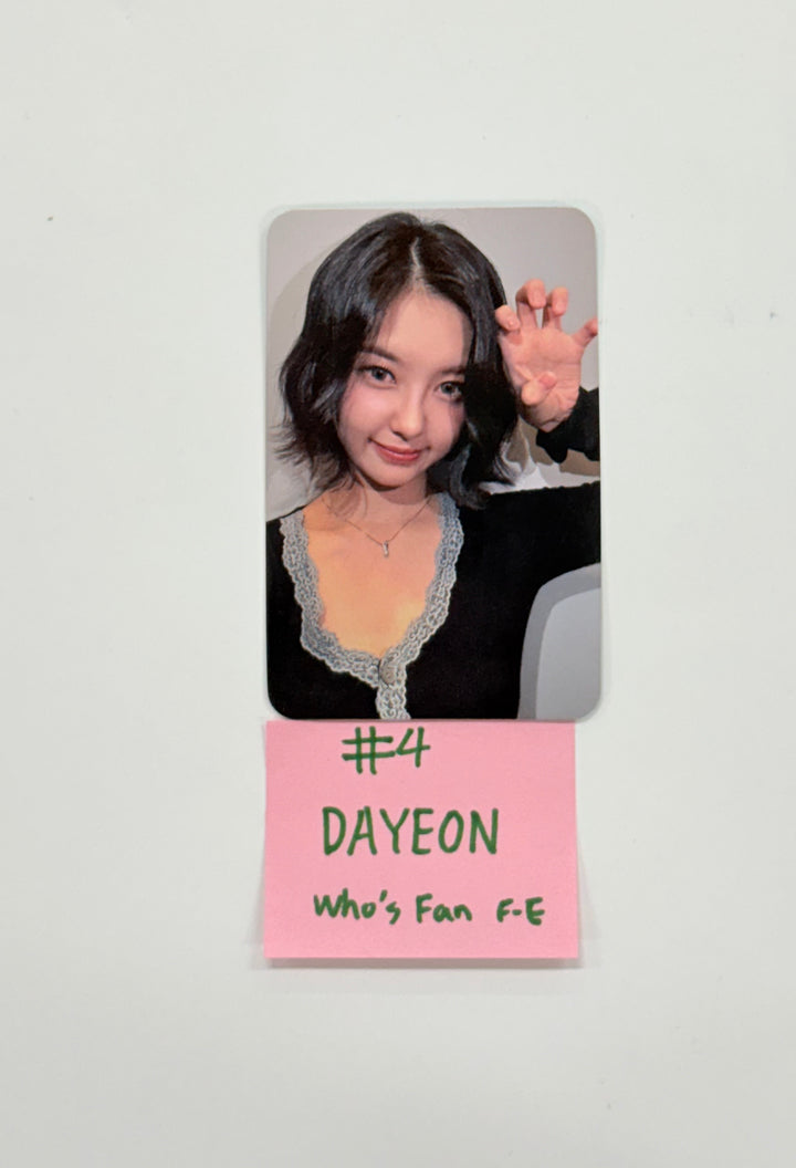 Kep1er "BUBBLE GUM" - Who's fan Fansign Event Photocard R3 [25.12.04]