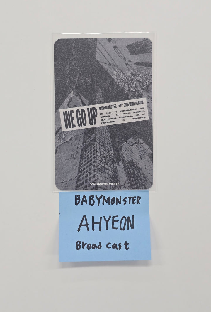 AHYEON (of BABYMONSTER) "WE GO UP" - Broadcast Photocard [25.12.05]