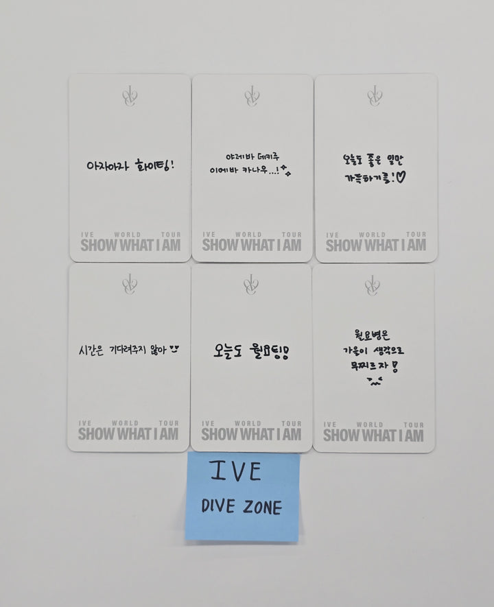 IVE "SHOW WHAT I AM" WORLD TOUR - DIVE ZONE Event Photocard (On Ver.) [25.12.05]