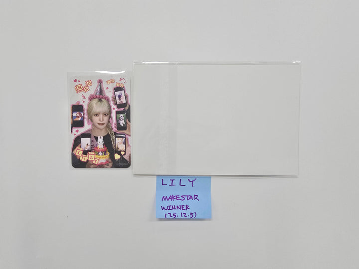 Lily (of NMIXX) "Blue Valentine" - Makestar Fansign Event Winner Photocard & Postcard [25.12.5]