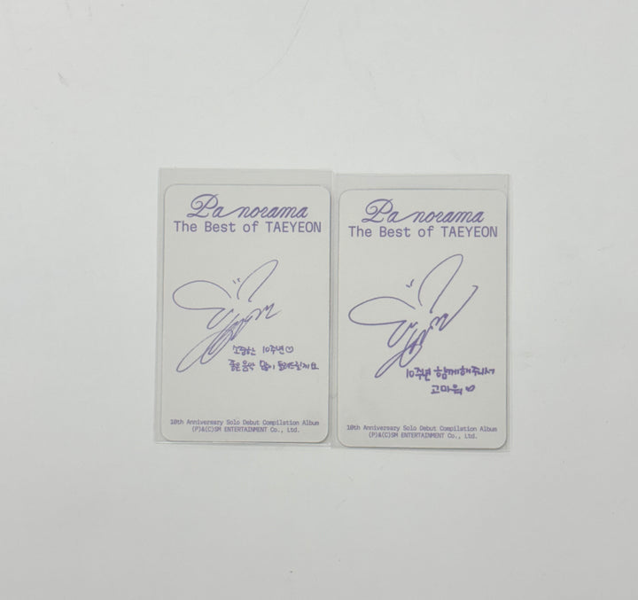 TAEYEON "Panorama" - Official Photocard (DIGIPACK Ver.) [25.12.08]