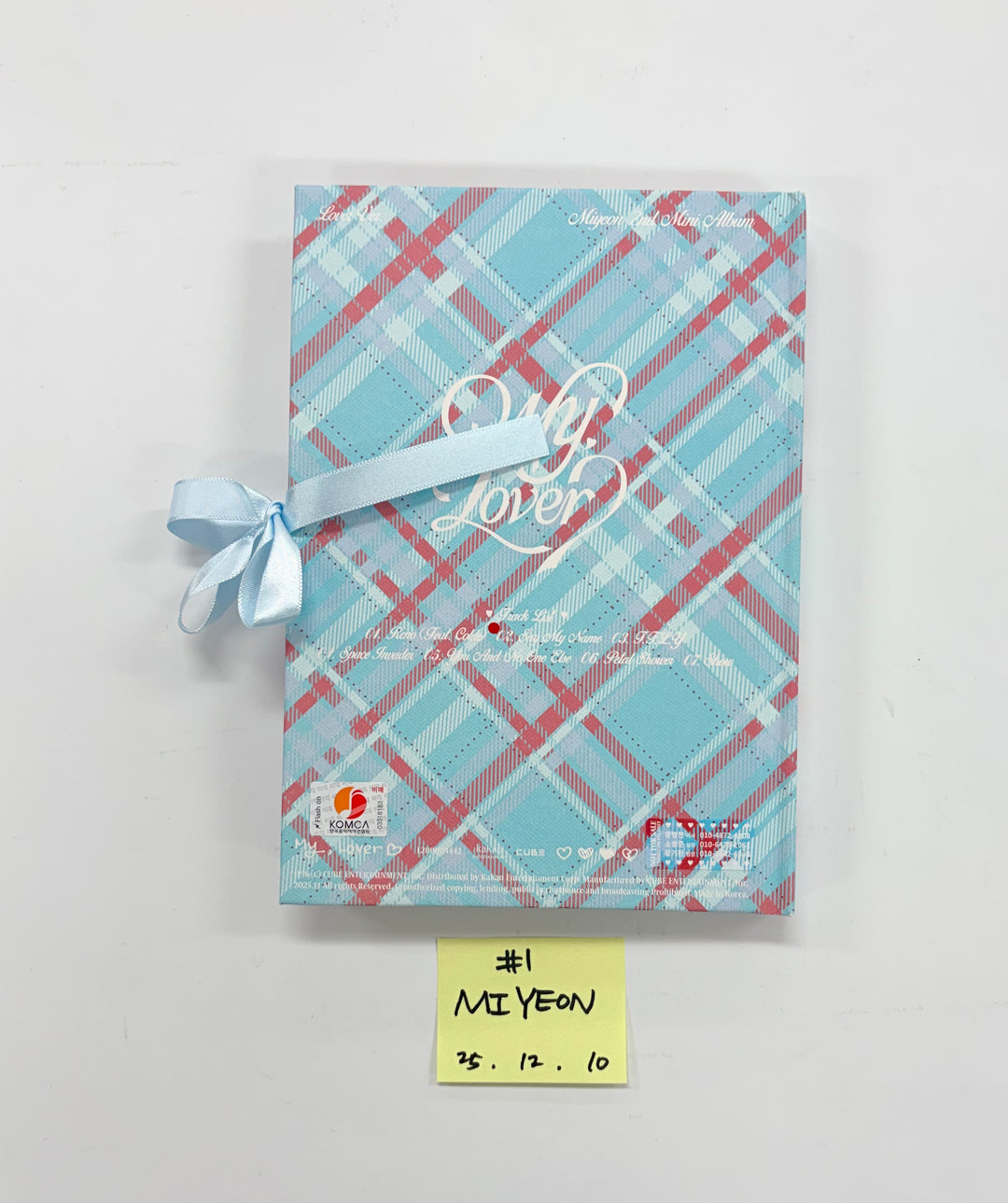 MIYEON (of I-dle) "MY, Lover" - Hand Autographed(Signed) Promo Album [25.12.10]