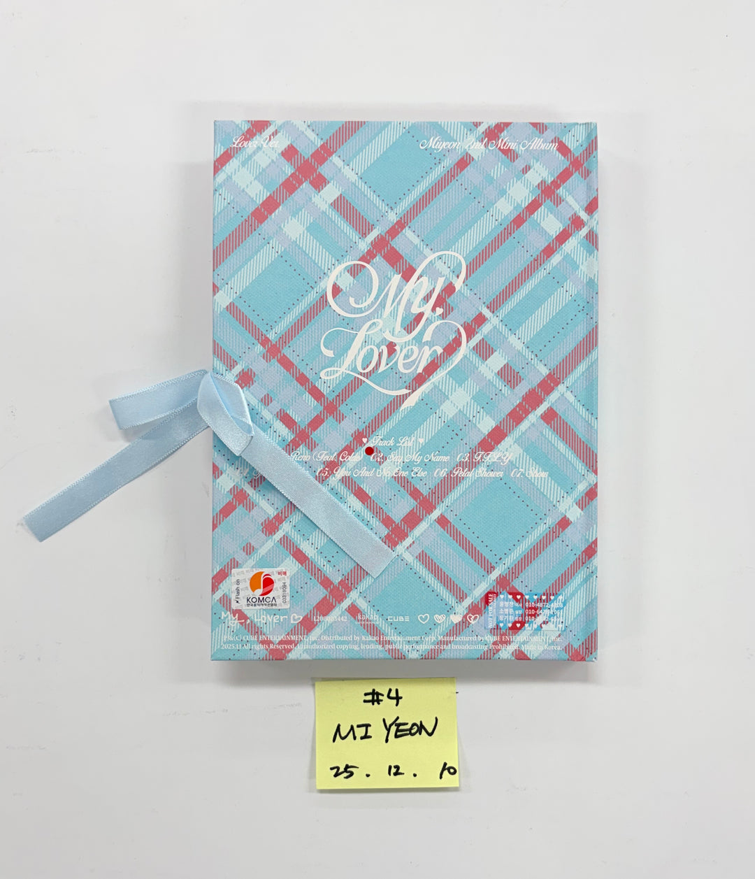 MIYEON (of I-dle) "MY, Lover" - Hand Autographed(Signed) Promo Album [25.12.10]