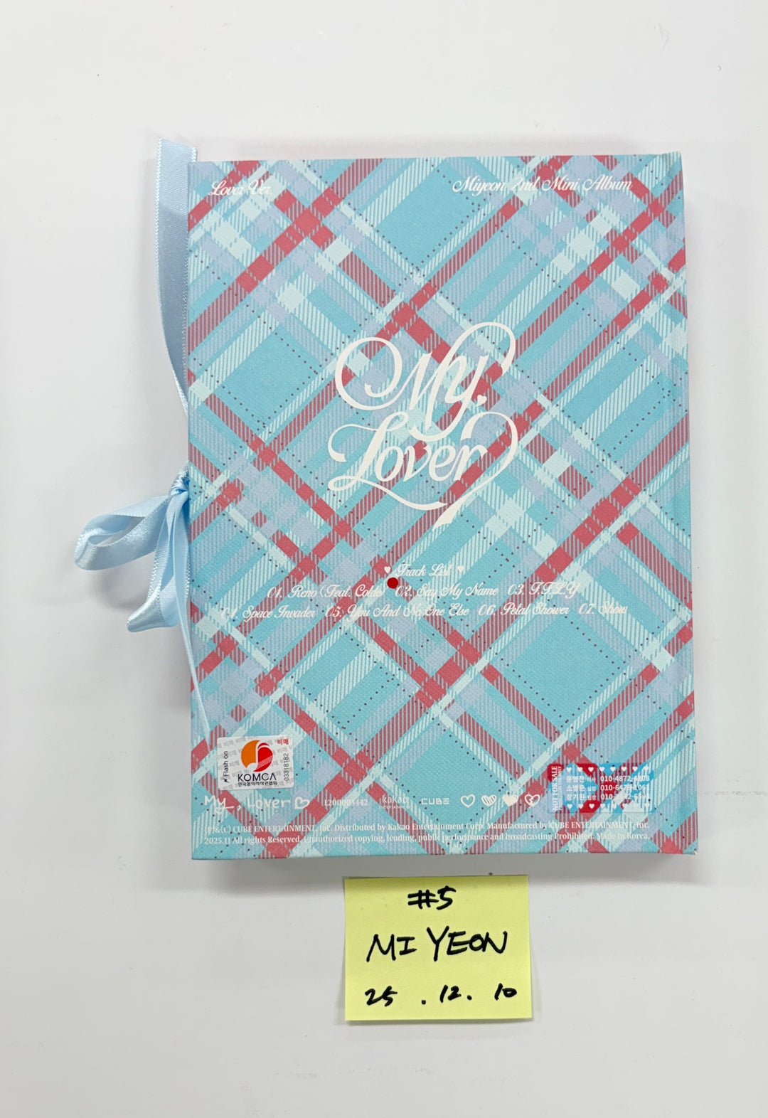 MIYEON (of I-dle) "MY, Lover" - Hand Autographed(Signed) Promo Album [25.12.10]