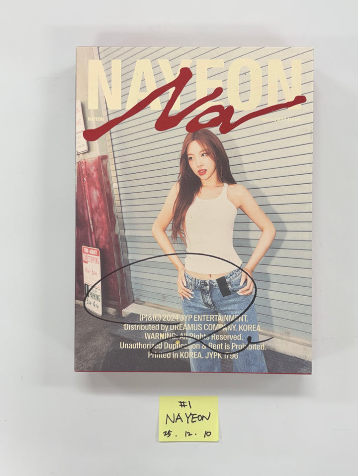 NAYEON (of TWICE) "NA" - Hand Autographed(Signed) Promo Album [25.12.10]