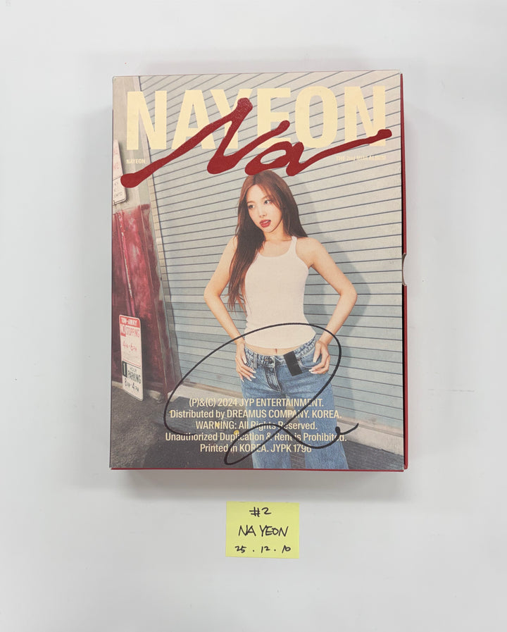 NAYEON (of TWICE) "NA" - Hand Autographed(Signed) Promo Album [25.12.10]