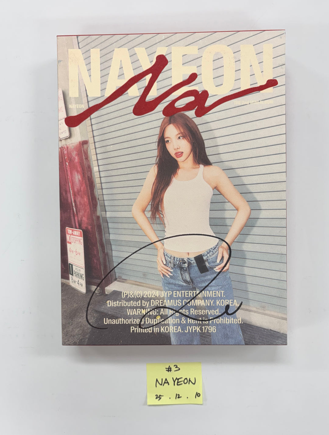 NAYEON (of TWICE) "NA" - Hand Autographed(Signed) Promo Album [25.12.10]
