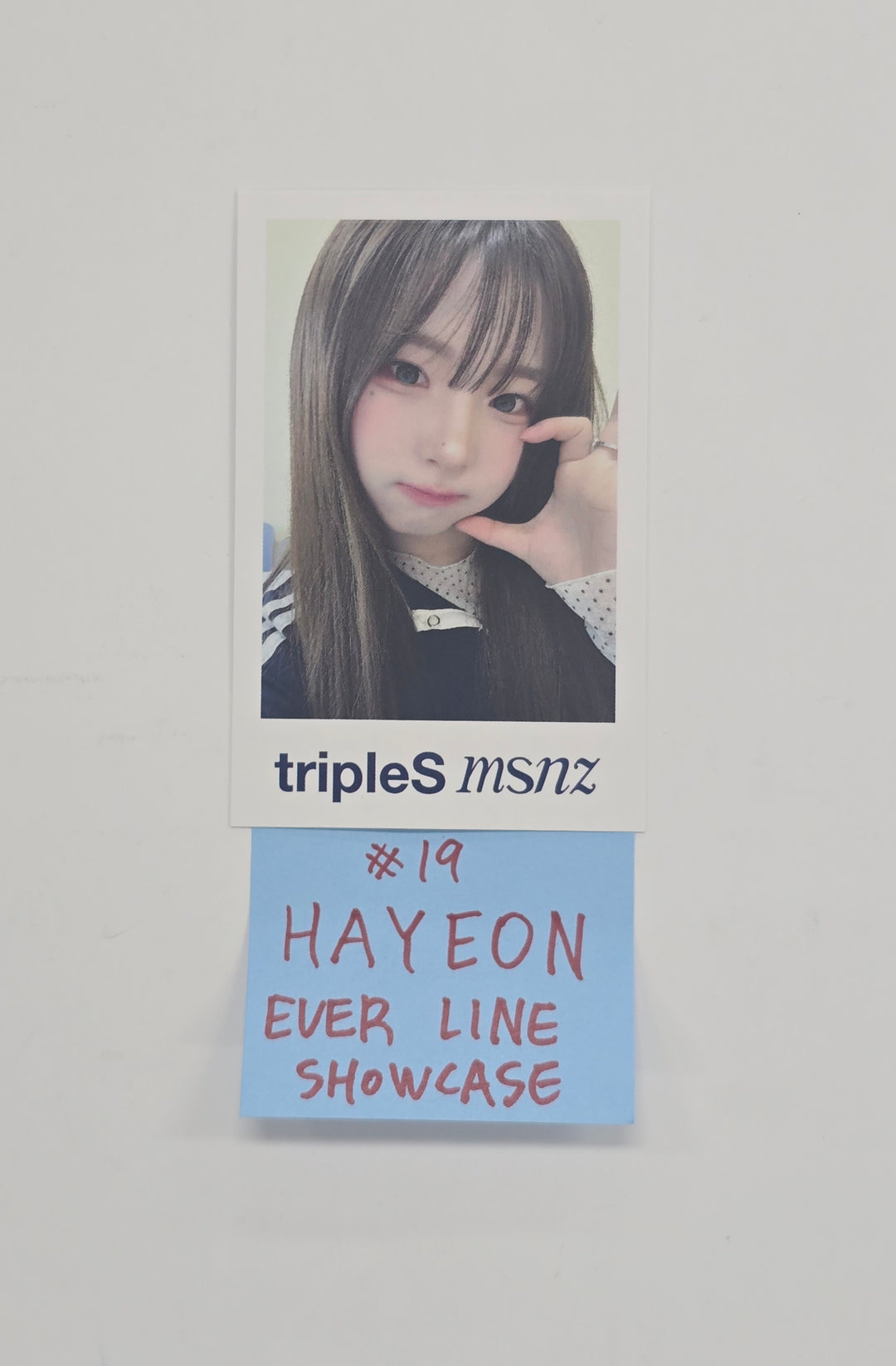Triples_msnz "Beyond Beauty" - Everline Showcase Event Polaroid type Photocard (Objekt Music Album ver.) [25.12.10]