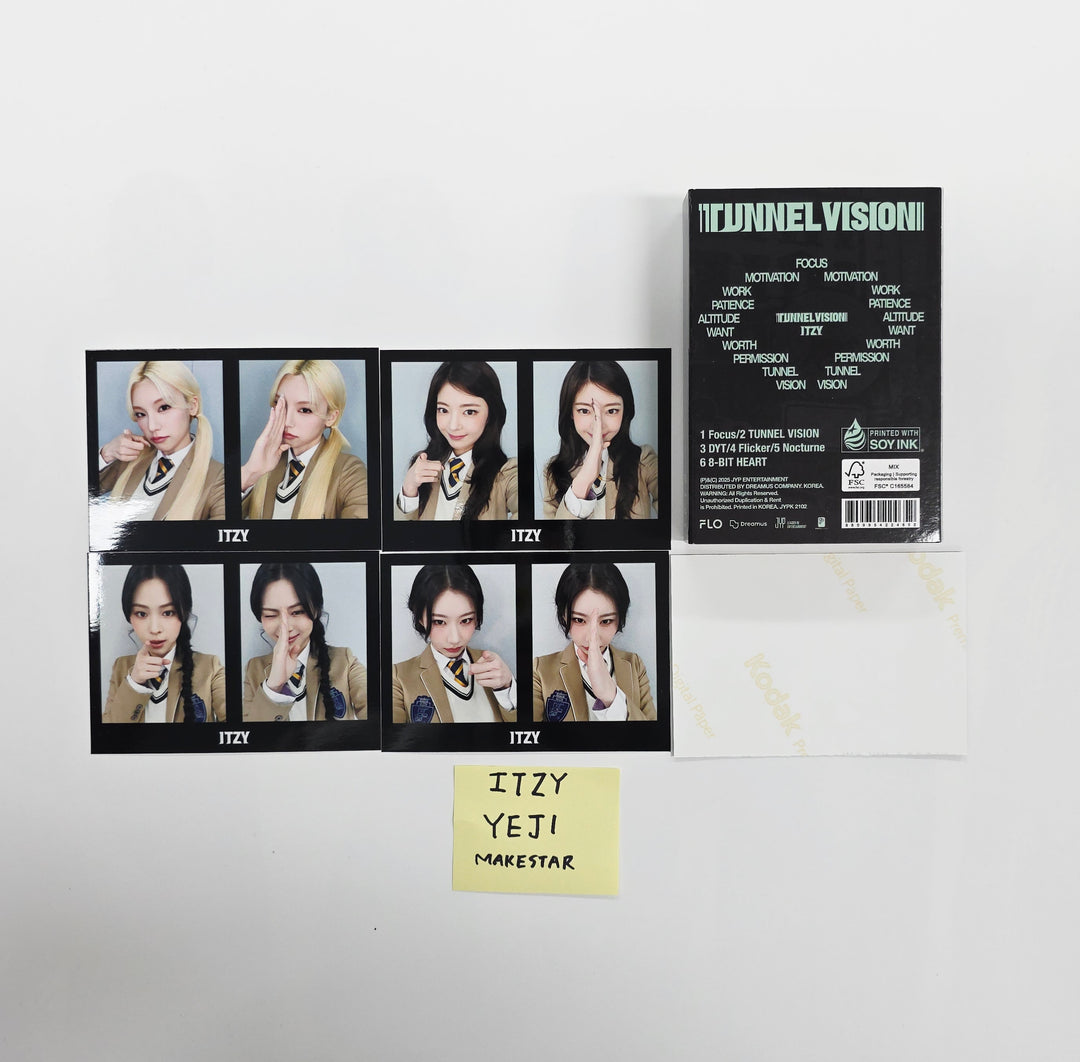 YEJI (of ITZY) "TUNNEL VISION" - Hand Autographed(Signed) Album + 4cut Photo set [25.12.11]