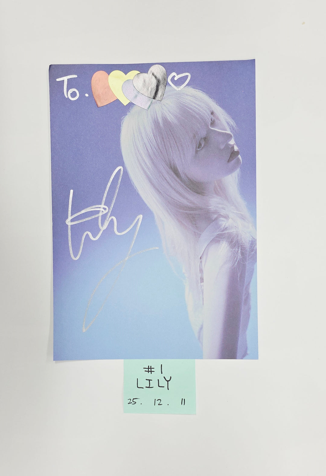 NMIXX "Blue Valentine" - A Cut Page From Fansign Event Album [25.12.11