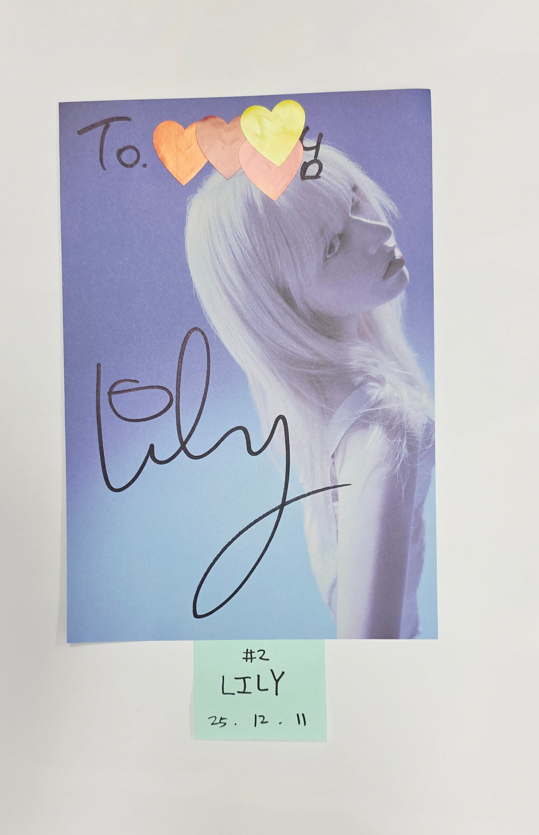 NMIXX "Blue Valentine" - A Cut Page From Fansign Event Album [25.12.11