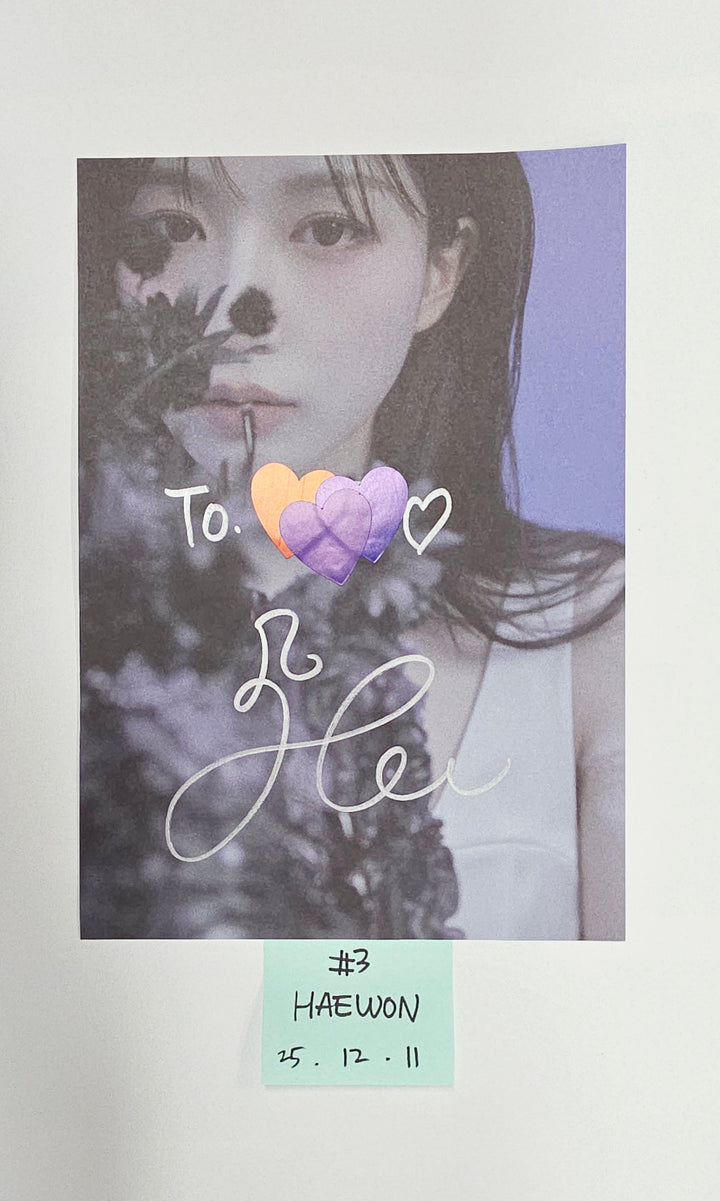 NMIXX "Blue Valentine" - A Cut Page From Fansign Event Album [25.12.11