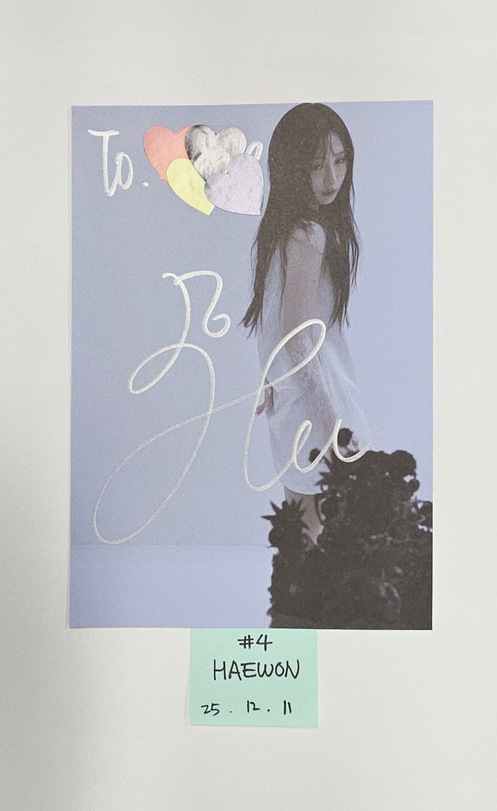 NMIXX "Blue Valentine" - A Cut Page From Fansign Event Album [25.12.11