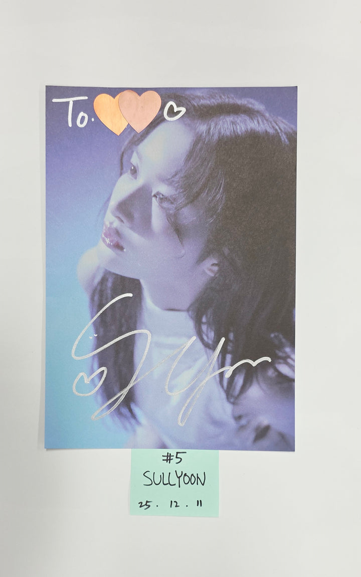 NMIXX "Blue Valentine" - A Cut Page From Fansign Event Album [25.12.11