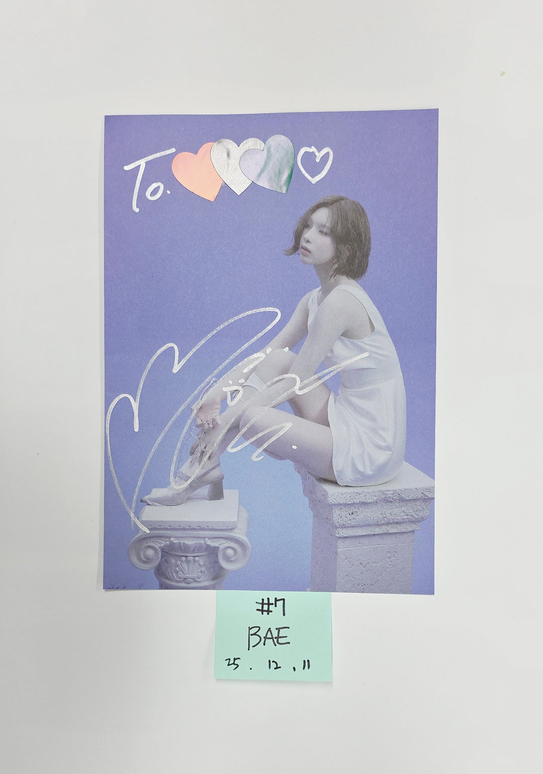 NMIXX "Blue Valentine" - A Cut Page From Fansign Event Album [25.12.11