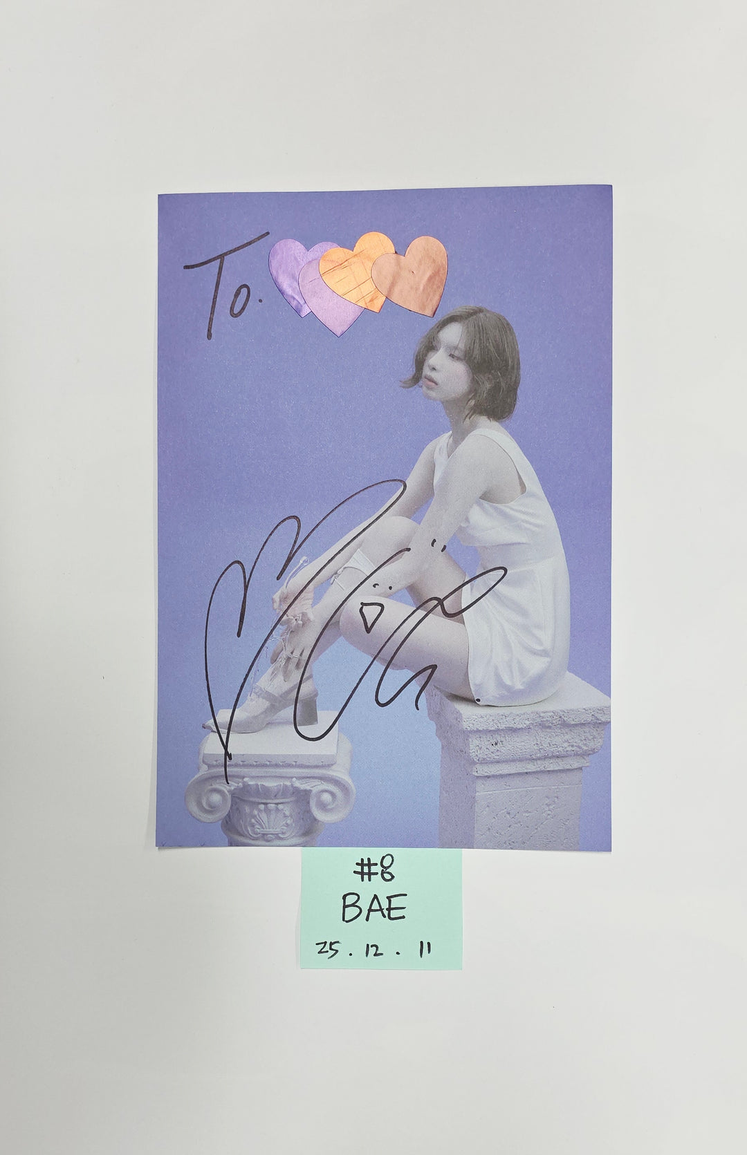 NMIXX "Blue Valentine" - A Cut Page From Fansign Event Album [25.12.11