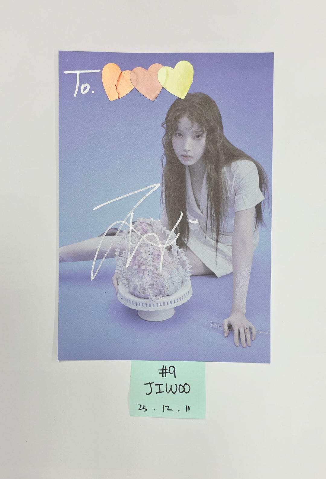 NMIXX "Blue Valentine" - A Cut Page From Fansign Event Album [25.12.11