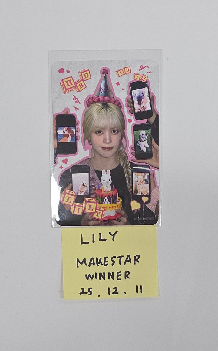 Lily (of NMIXX) "Blue Valentine" - Makestar Fansign Event Winner Photocard [25.12.11]